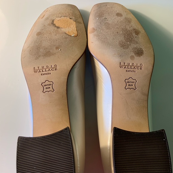 Host Pick!! Pristine BRAVO Browns 1/2” Iridescent Pearl Heels - Picture 9 of 9